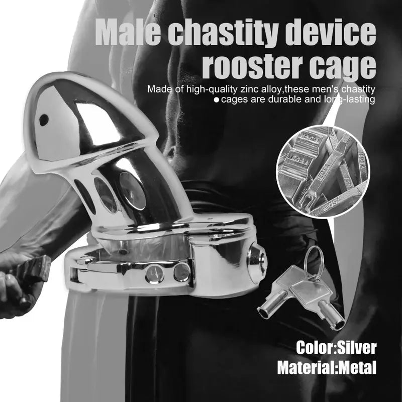 Adjustable Stainless Steel Chastity Cage Celibacy Chastity Device Penis Chastity