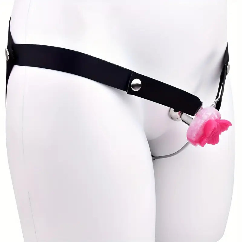 Metal Flat BDSM Butterfly Vaginal Chastity Cage Device Belt For Female Adults