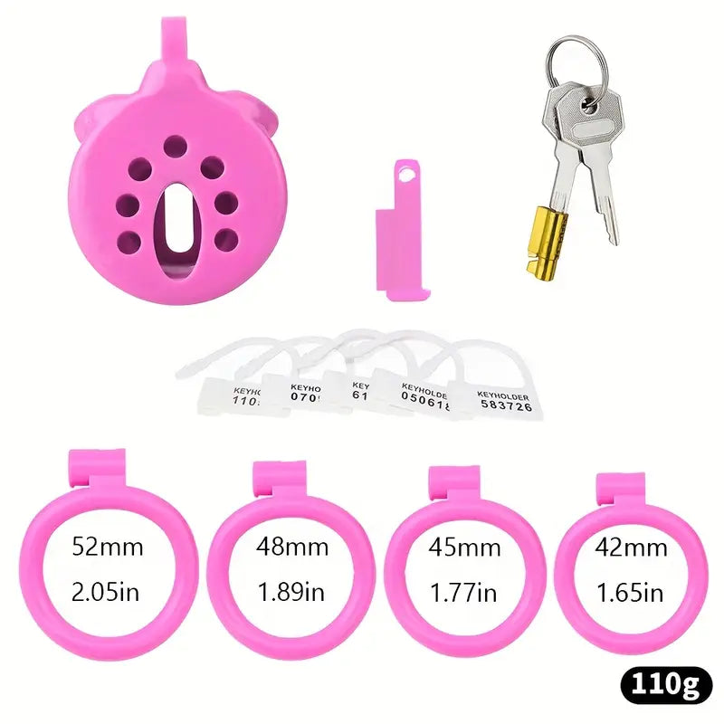 Resin Flat Inverted Male Chastity Cage Device Chastity Lock Cage BDSM Games