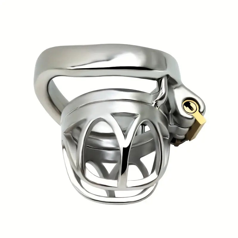 Stainless Steel Chastity Lock Metal Hollow Birdcage CB Lock Cage Sex Toy
