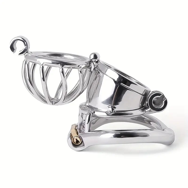 Metal Stainless Steel Openable Breathable Penis Chastity Cage Restraint Device