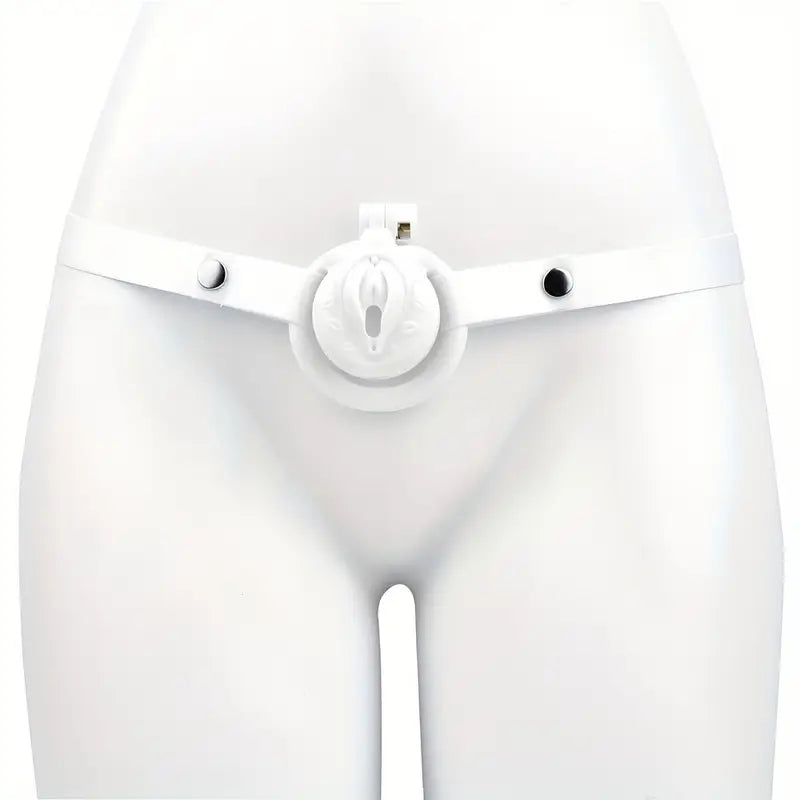 Adjustable Chastity Belt Negative Pole Resin Chastity Cage Lock For Couples