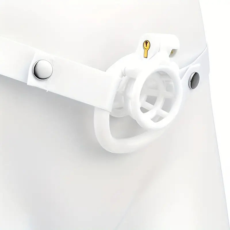 Resin Negative Chastity Cage Device With Adjustable Elastic Band For Men