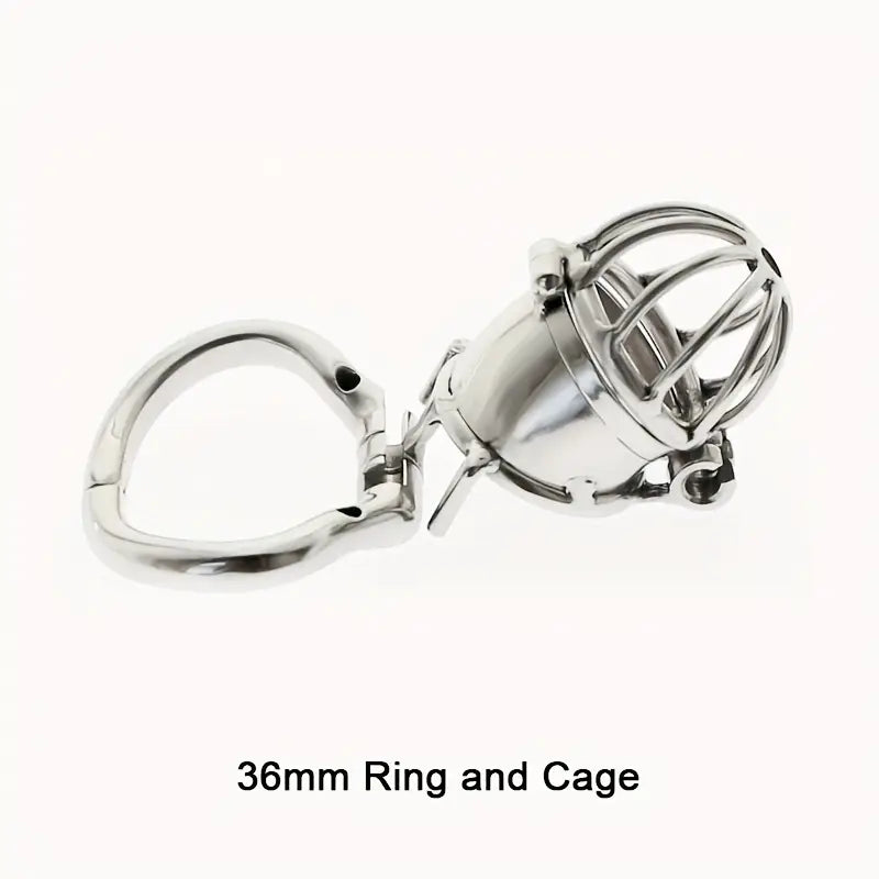 Metal Stainless Steel Openable Breathable Penis Chastity Cage Restraint Device