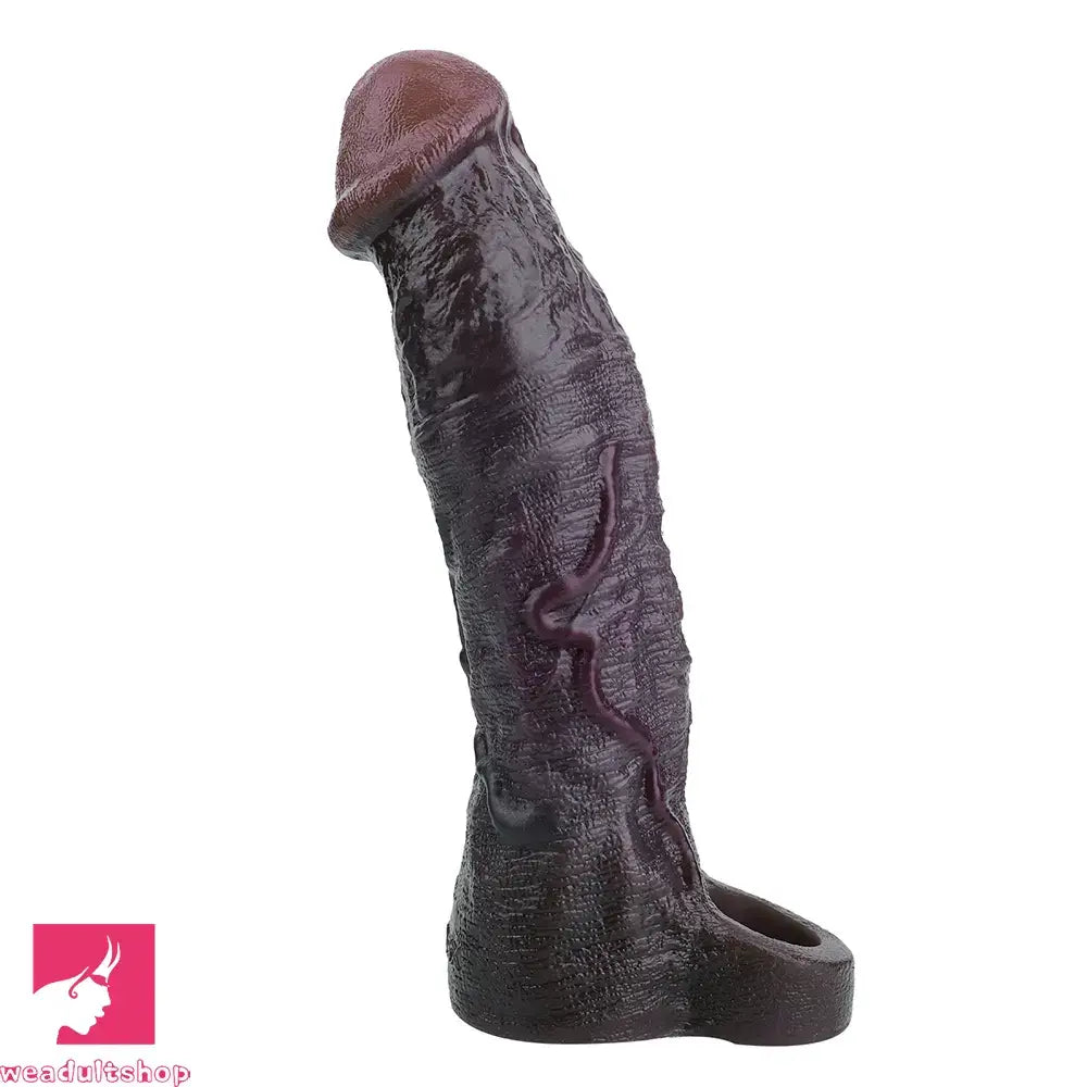 9.06in Vibrating Silicone Realistic Real Dildo Sleeve Intimate Accessories