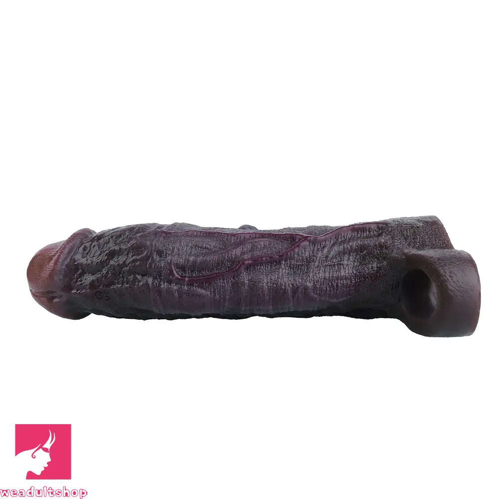 9.06in Vibrating Silicone Realistic Real Dildo Sleeve Intimate Accessories