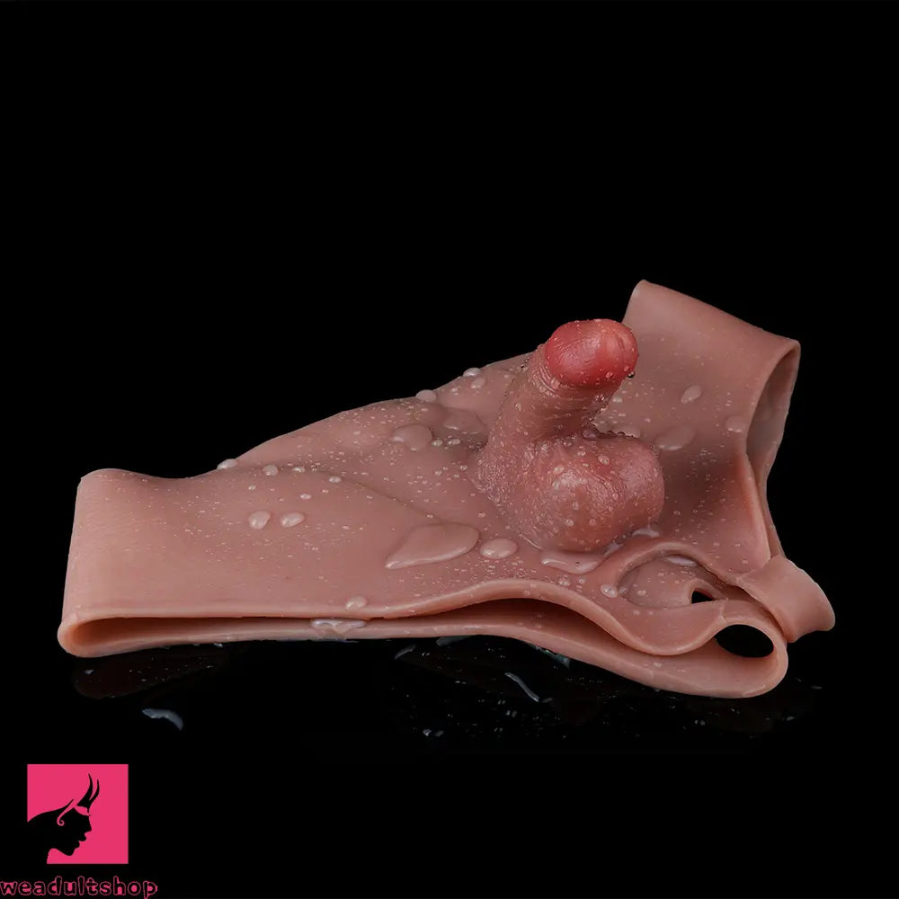 4.13in Realistic Small Solid Dildo Panty For Lesbian Vaginal Opening Relief Toy