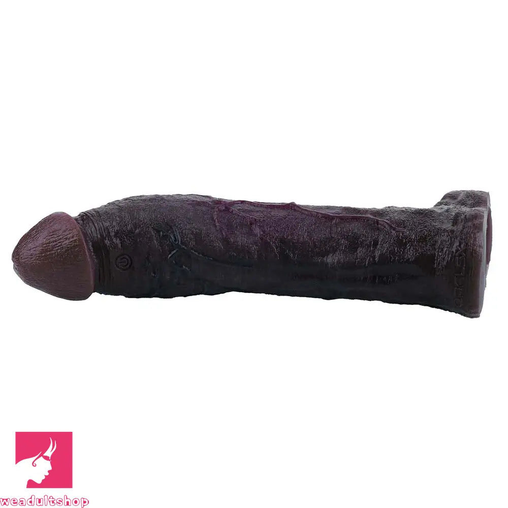 7.91in Vibrating Dildo Sleeve Washable Soft Touch Reusable Sperm Locking Ring