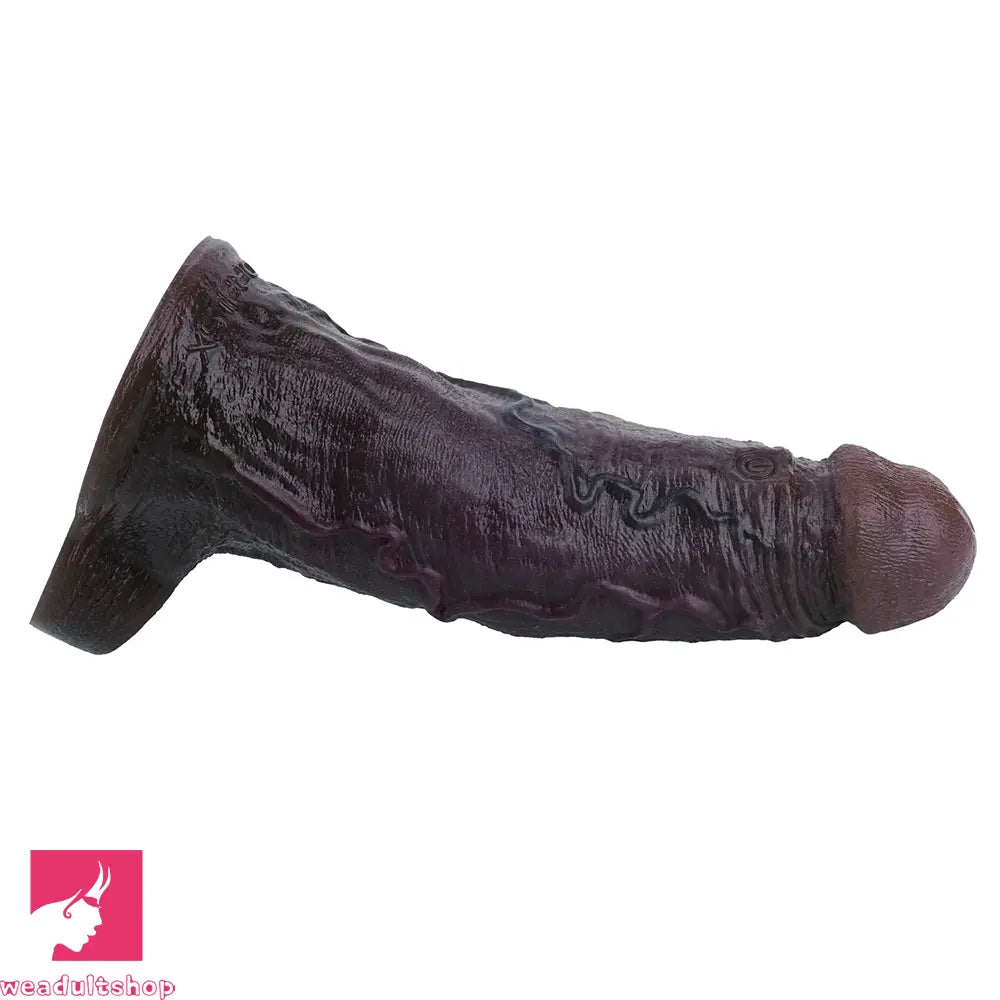 6.3in Vibrating Silicone Dildo Sleeve Lock Sperm Excellent Elasticity Sleeve
