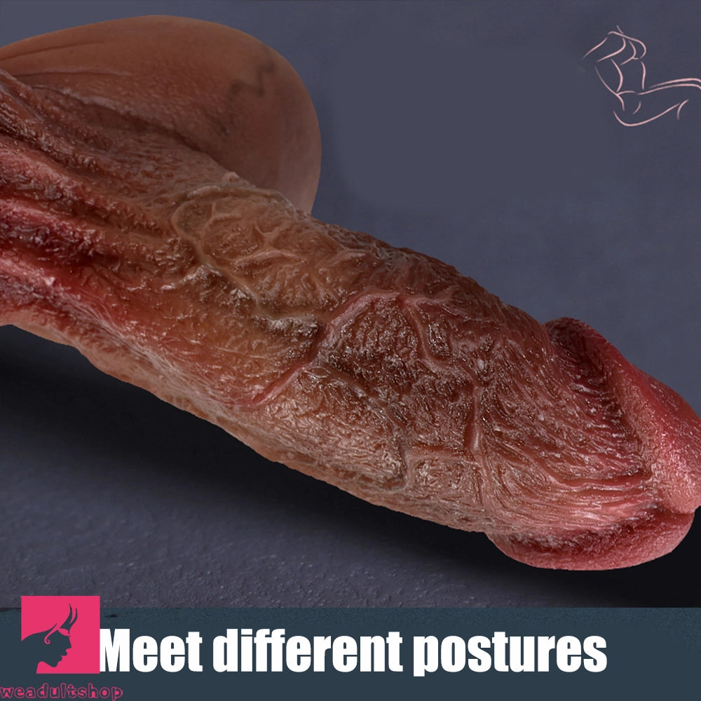 6.69in 8.46in Realistic Penis Skin Suction Cup Dildo Penis Masturbator