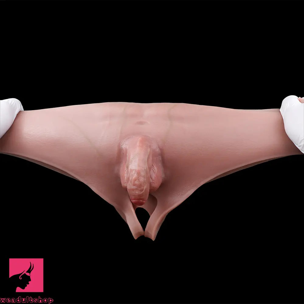 4.53in Realistic Small Solid Dildo Panty Vaginal Opening Bilateral Wellness Toy