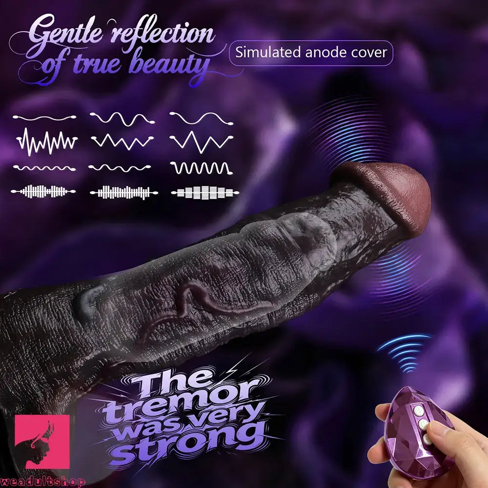 9.06in Vibrating Silicone Realistic Real Dildo Sleeve Intimate Accessories
