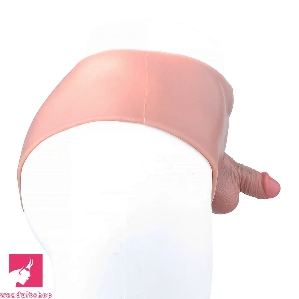 3.54in Realistic Small Solid Dildo Panty Vaginal Opening For Pleasure Device