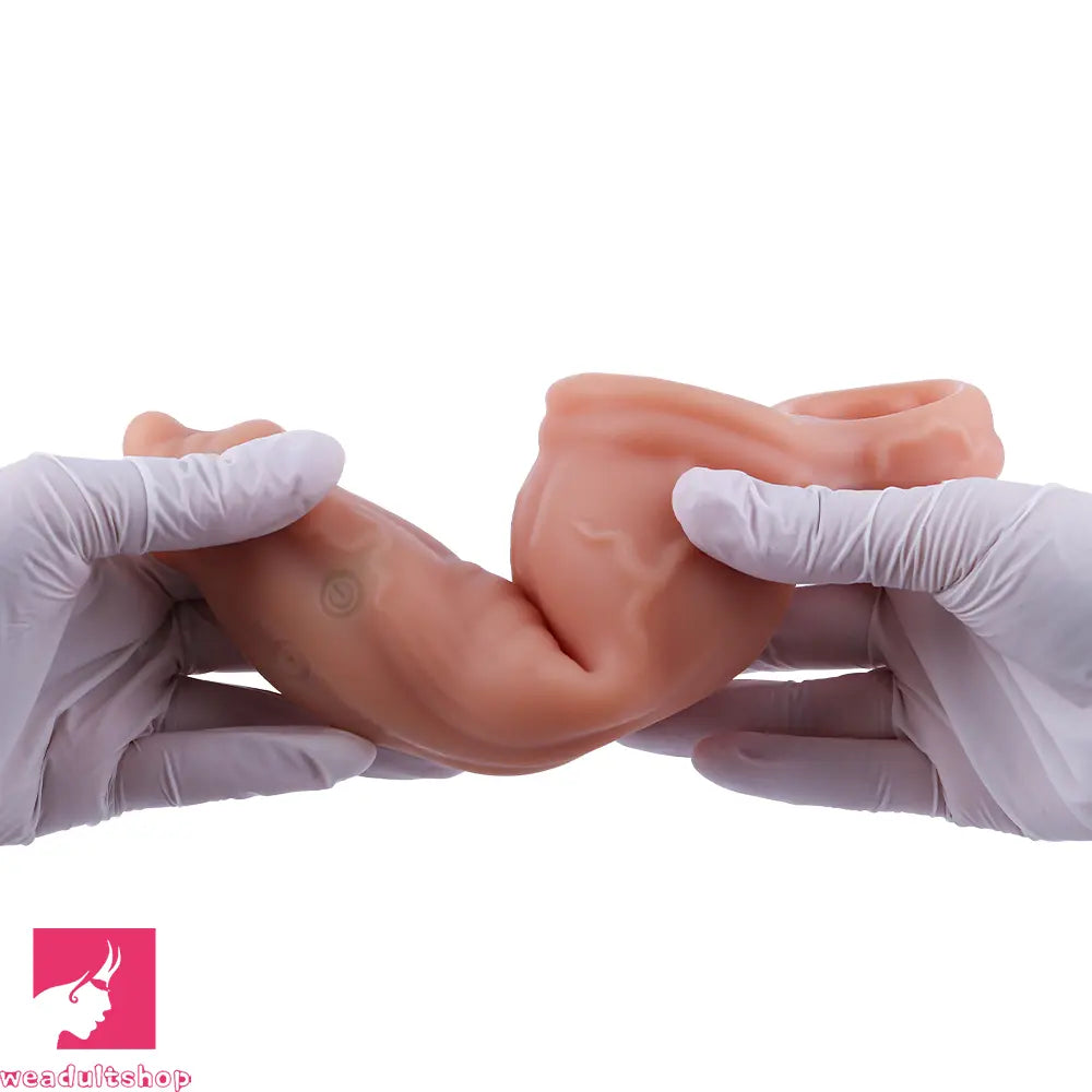 6.89in 7.88in Vibrating Cock Sleeve Dildo Stretchy Penis Ring Male Sleeve Toy