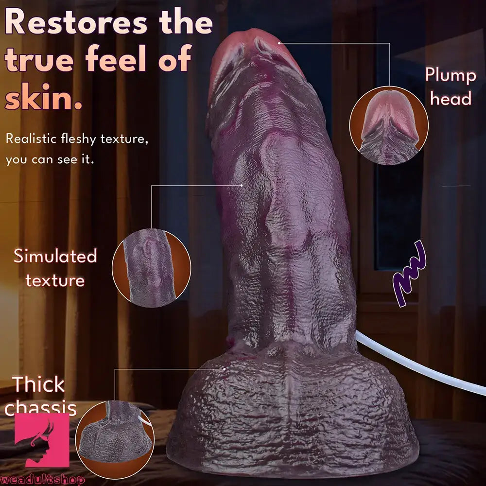 12.36in Dual Density Ejaculating Big Real Dildo For Vaginal Intimate Moments