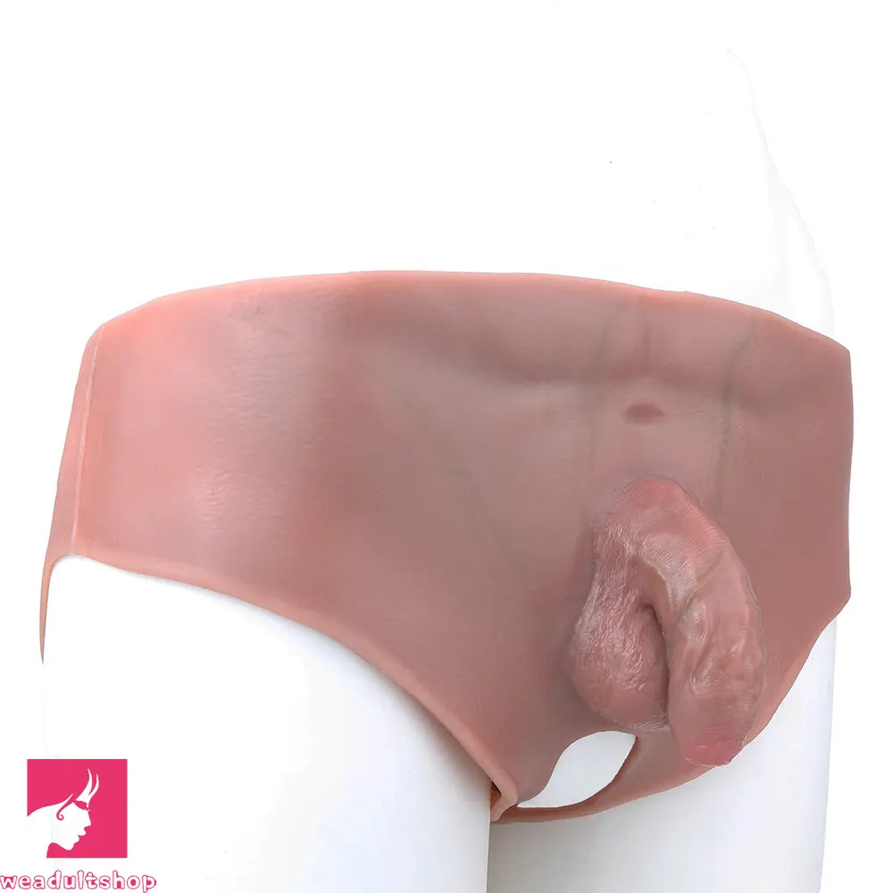 4.53in Realistic Small Solid Dildo Panty Vaginal Opening Bilateral Wellness Toy