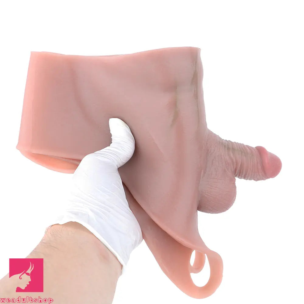 3.54in Realistic Small Solid Dildo Panty Vaginal Opening For Pleasure Device