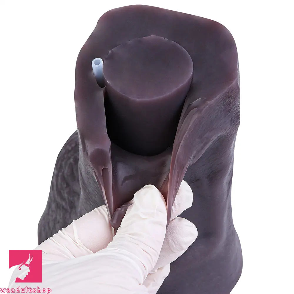 12.44in Dual Density Ejaculating Big Real Dildo Realistic Wide Vaginal Stimulator
