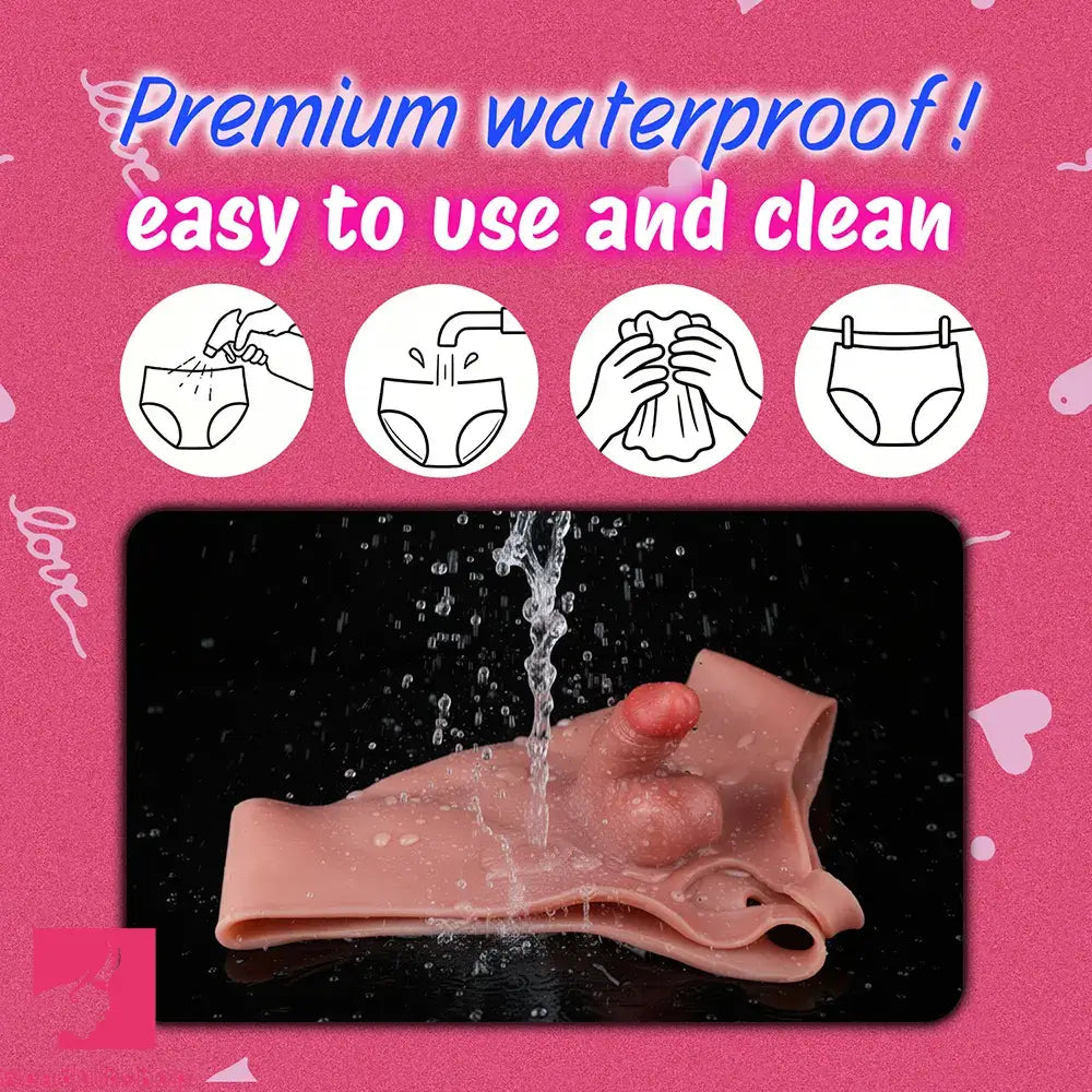 4.13in Realistic Small Solid Dildo Panty For Lesbian Vaginal Opening Relief Toy