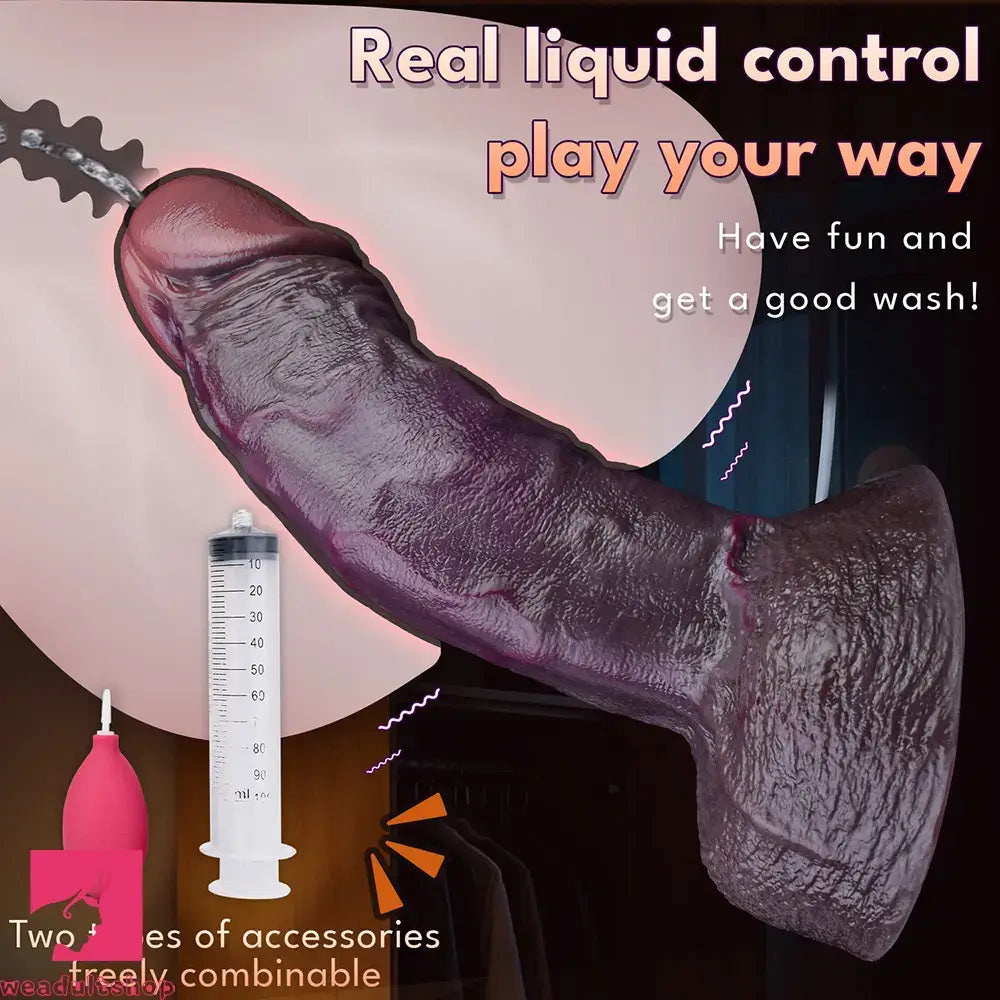 12.36in Dual Density Ejaculating Big Real Dildo For Vaginal Intimate Moments