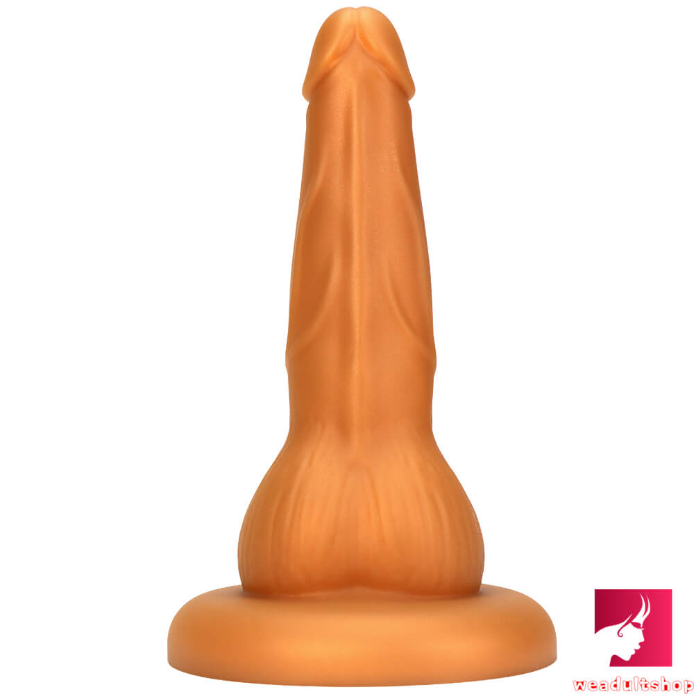 8.66in Big Lifelike Silicone Floppy Dildo With Sucker For Women