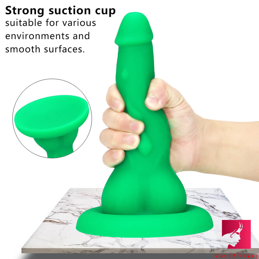 8.66in Big Lifelike Silicone Floppy Dildo With Sucker For Women