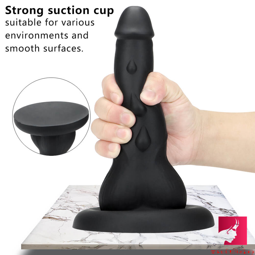 8.66in Big Lifelike Silicone Floppy Dildo With Sucker For Women