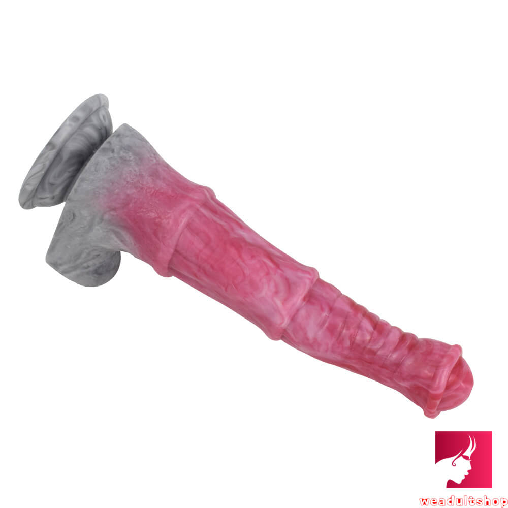 7.67in Premium Animal Horse Cock Silicone Dildo Fantasy Dildo