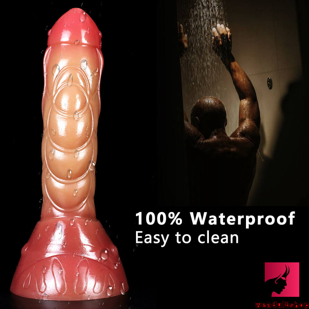 8.46in Fantasy Dual Layer Silicone Floppy Fish Dildo For Women
