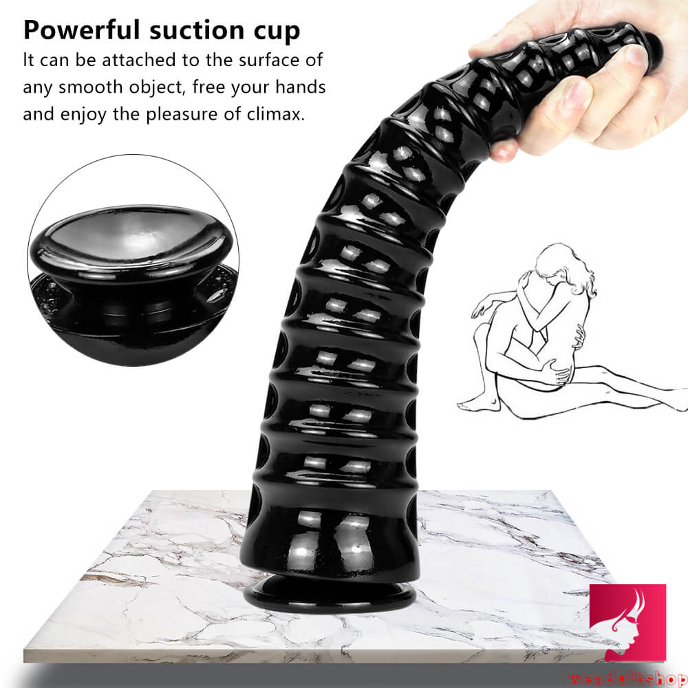 13in Women Fuck Big Black Dildo Thick Dragon Animal Adult Toy