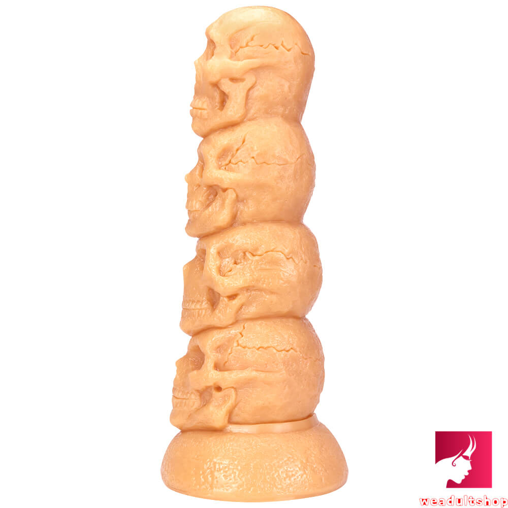 14.37in Realistic Skull Odd Big Thick Dildo For Anal Sex Fucking