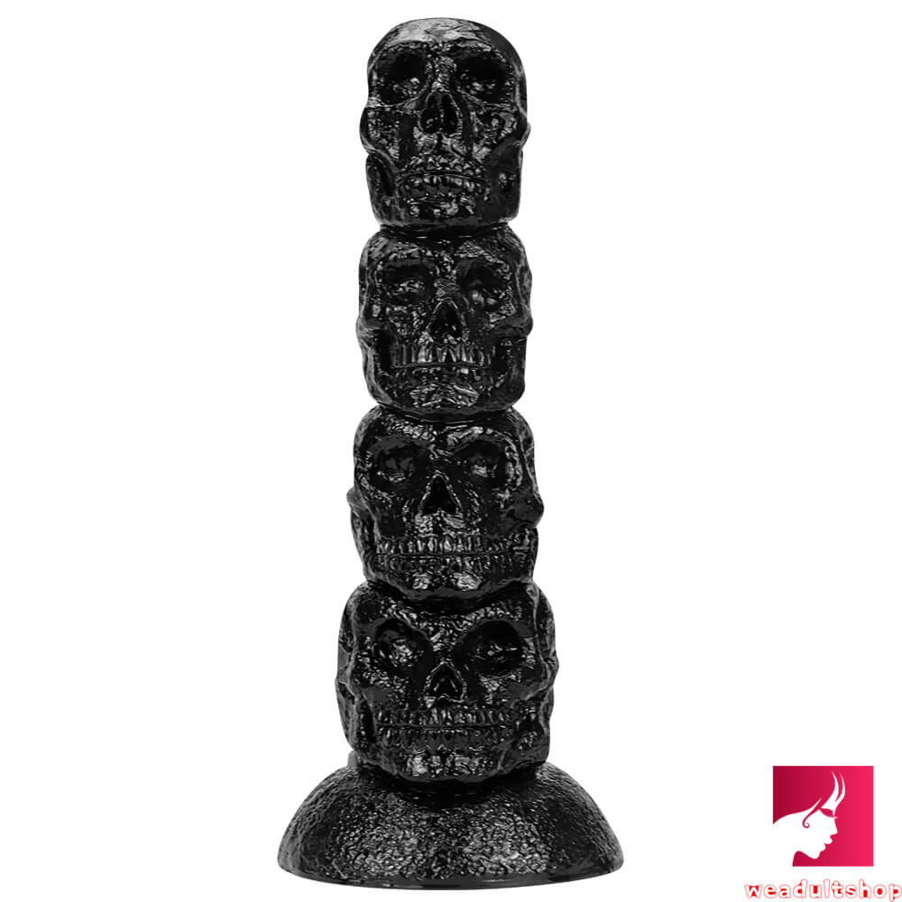 14.37in Realistic Skull Odd Big Thick Dildo For Anal Sex Fucking