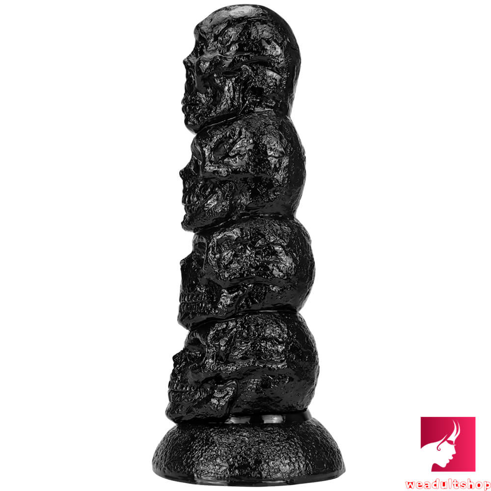 14.37in Realistic Skull Odd Big Thick Dildo For Anal Sex Fucking