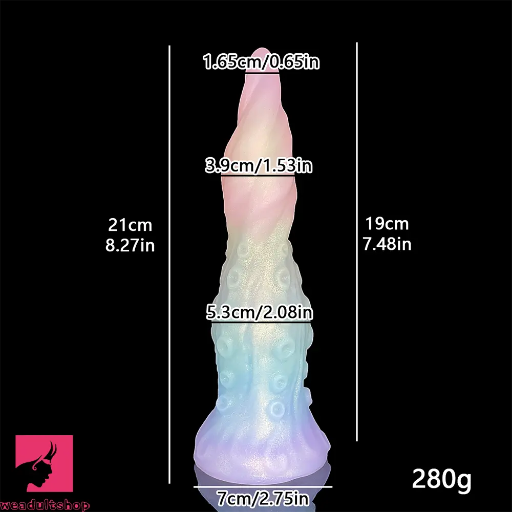 8.27in Fantasy Monster Tentacle Dildo Great For Vaginal Playtime Pleasure