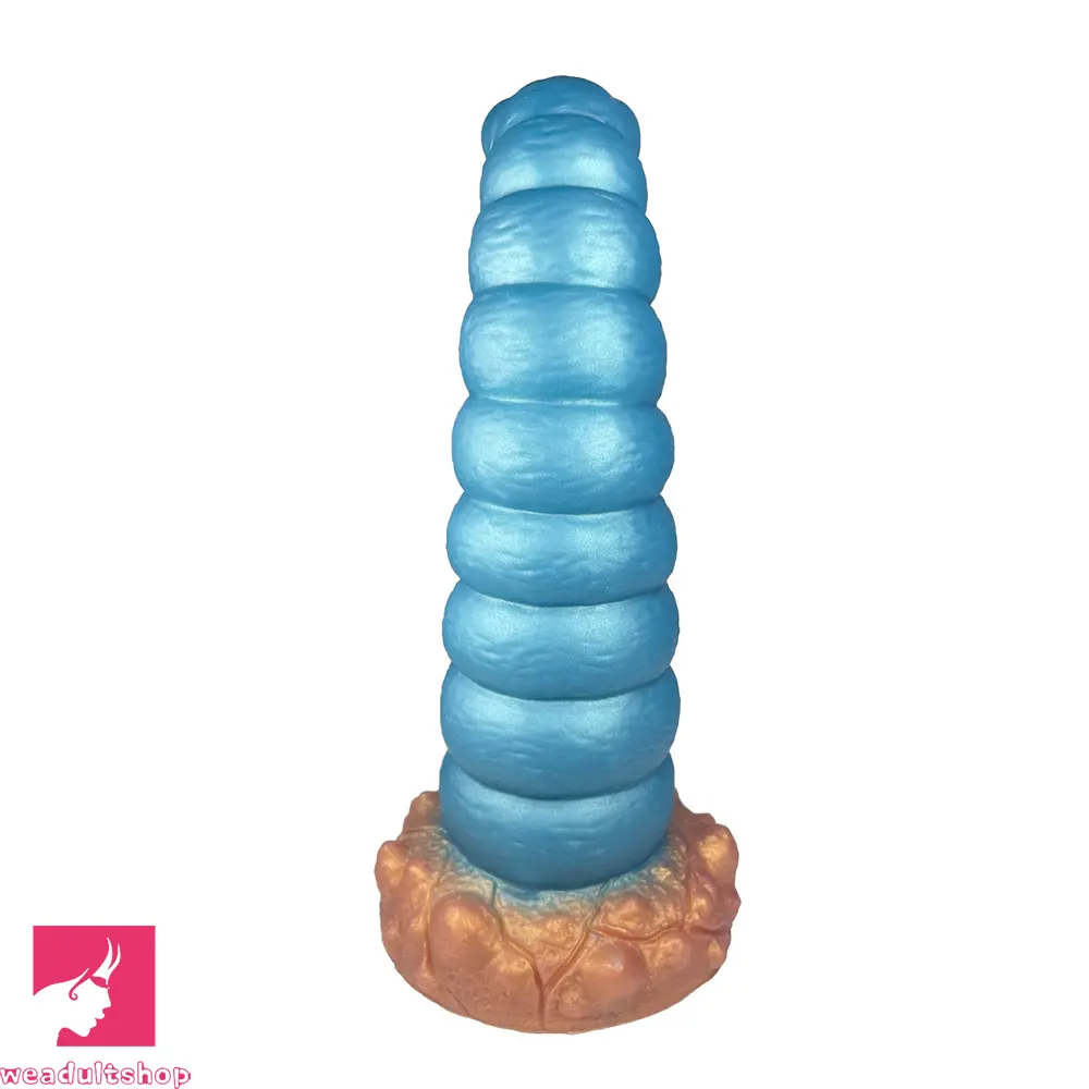 7.87in Tentacle Caterpillar Penis Fantasy Silicone Soft Dildo For Massage