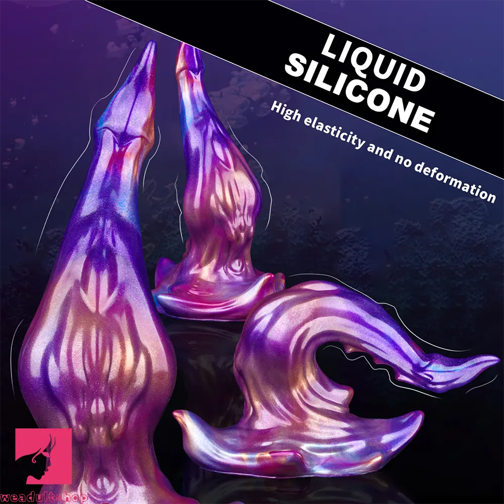 9.25in Knot Monster Silicone Dildo For G-Spot & Anal Stimulation Female