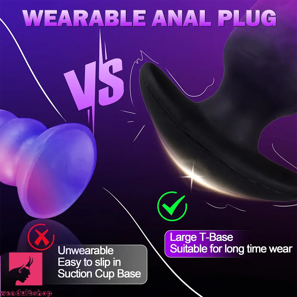 5.8in Silicone Thick Soft Wearable Dildo For Prostate Massage Dilator