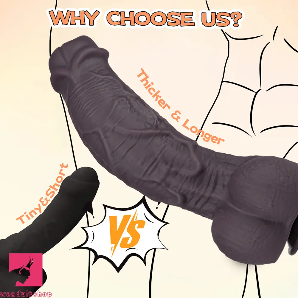 10.62in Silicone Large Soft Dildo Oversized Cock With Realistic Skin Design