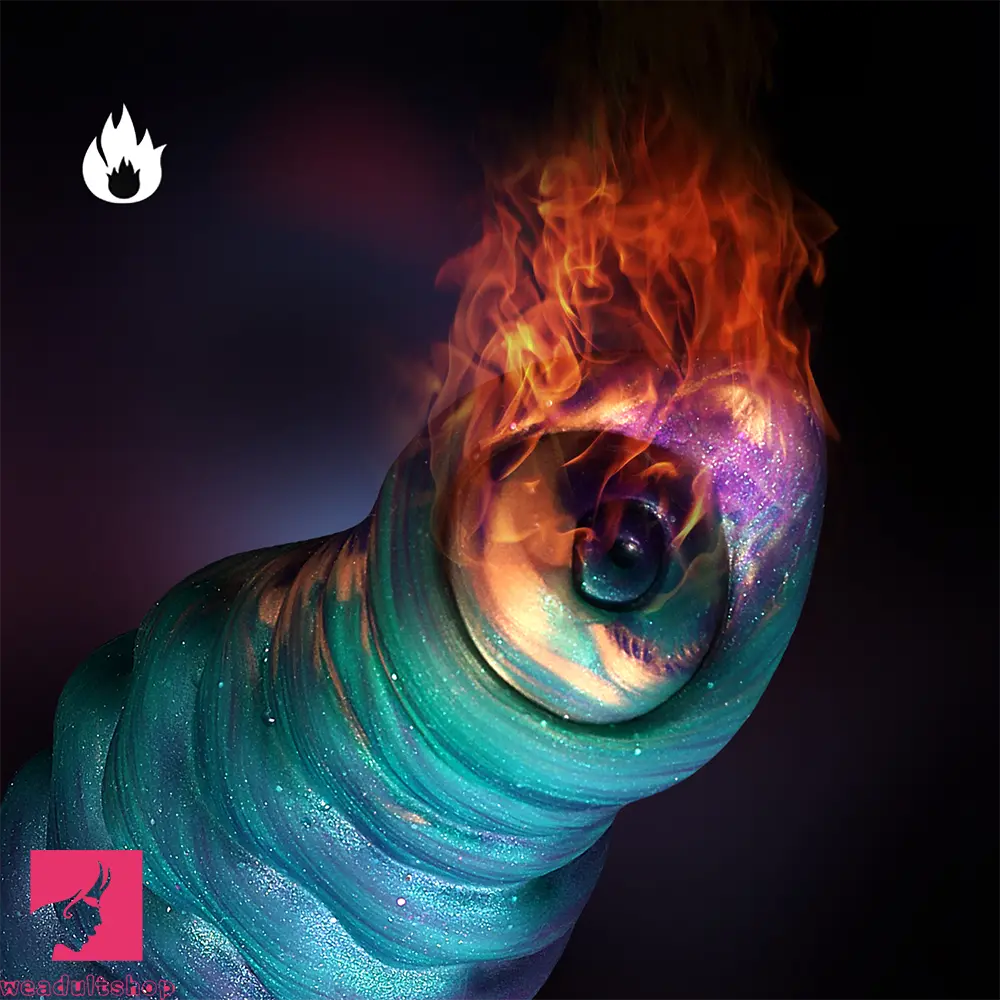 10.3in Monster Knot Thrusting Vibrating Fantasy Odd Stretching Cock Dildo