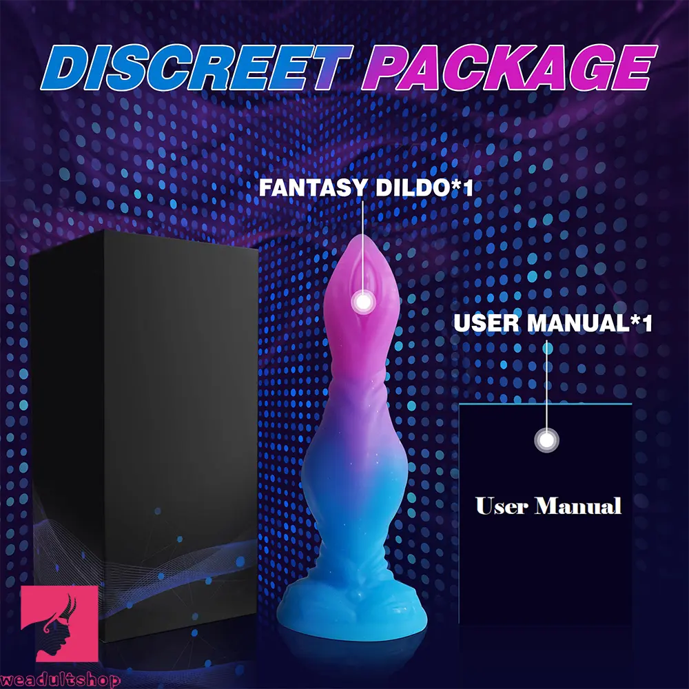 8.27in Monster Silicone Creature Knot Dildo For Hands-free Play Playtime