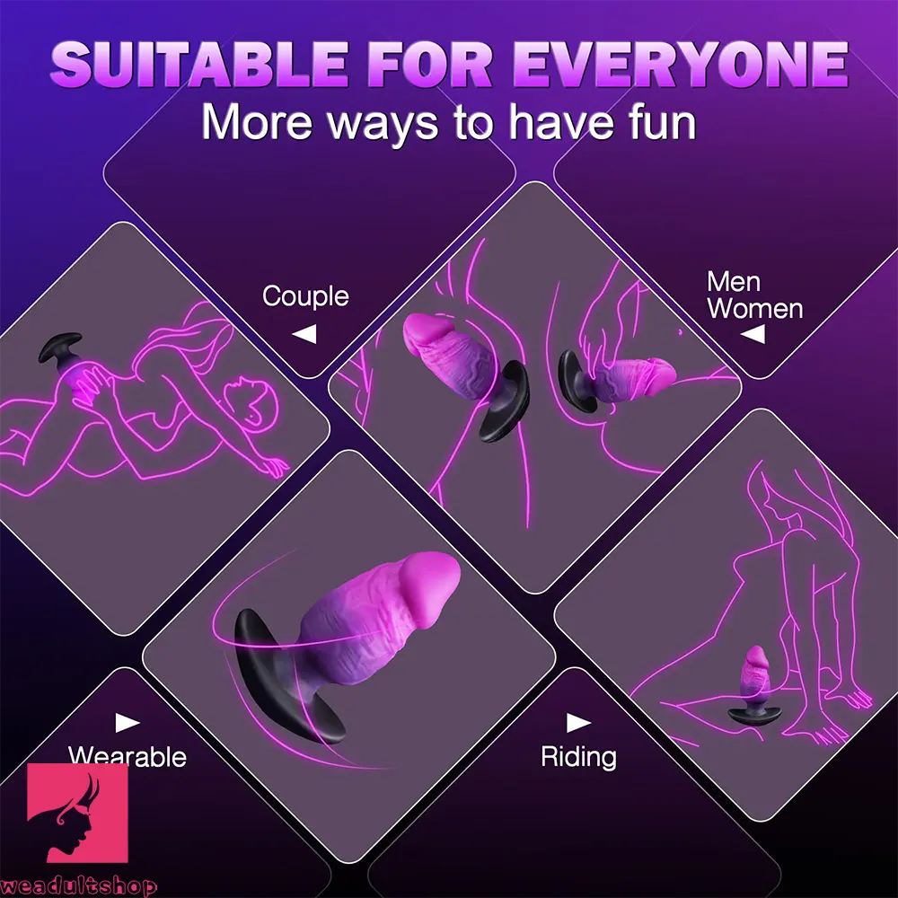 5.8in Silicone Thick Soft Wearable Dildo For Prostate Massage Dilator