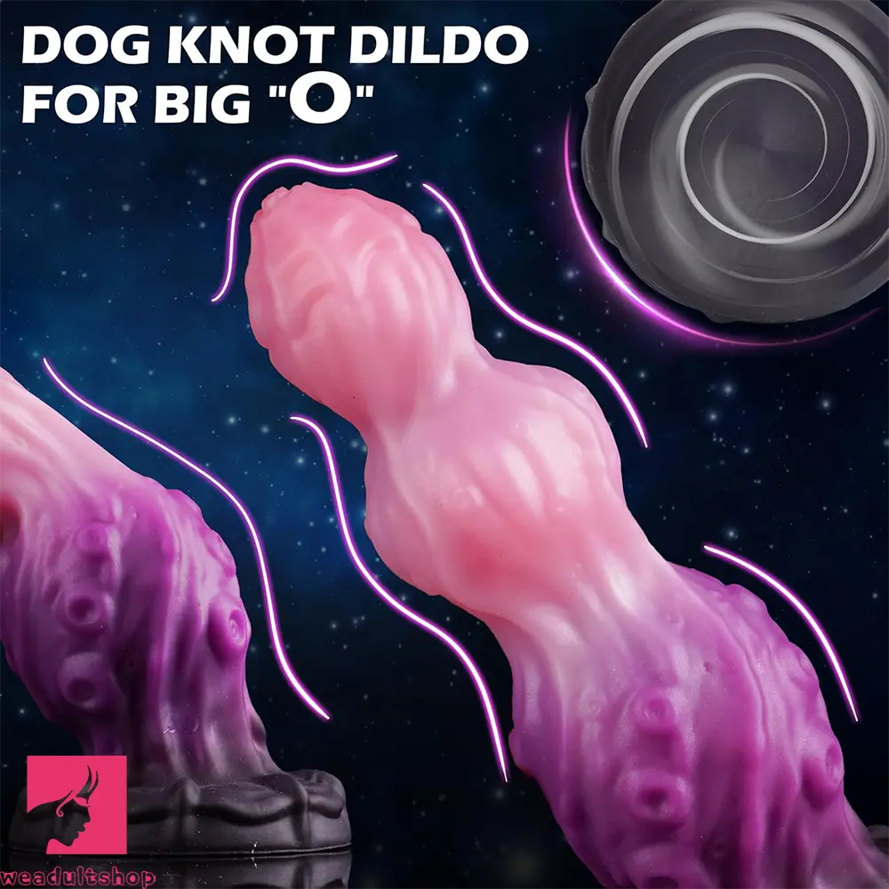 7.87in Tentacle Fantasy Knot Silicone Dildo Couple Intimacy Game Cock