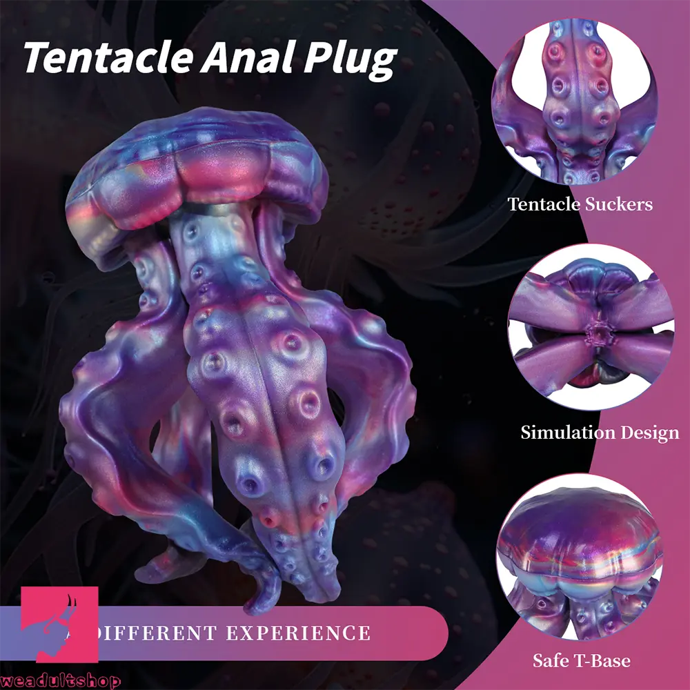 5.82in 7.87in Tentacle Dual Heads Silicone Dildo Anal Expansion Sex Cock
