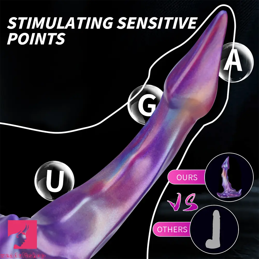 8.26in Monster Big Silicone Dildo Suction Cup Base For Hands-Free Sex