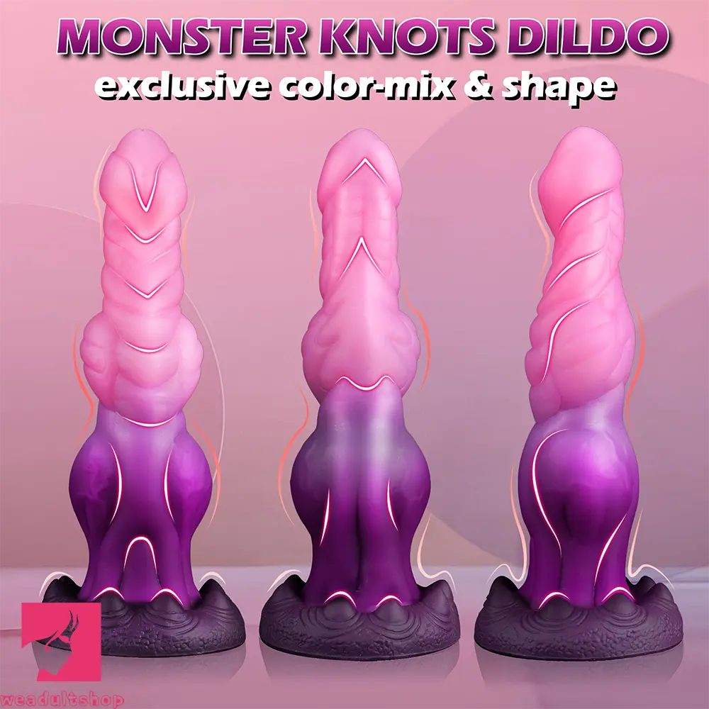 9.64in Knot Monster Silicone Big Soft Dildo For Immersive Experience Toy