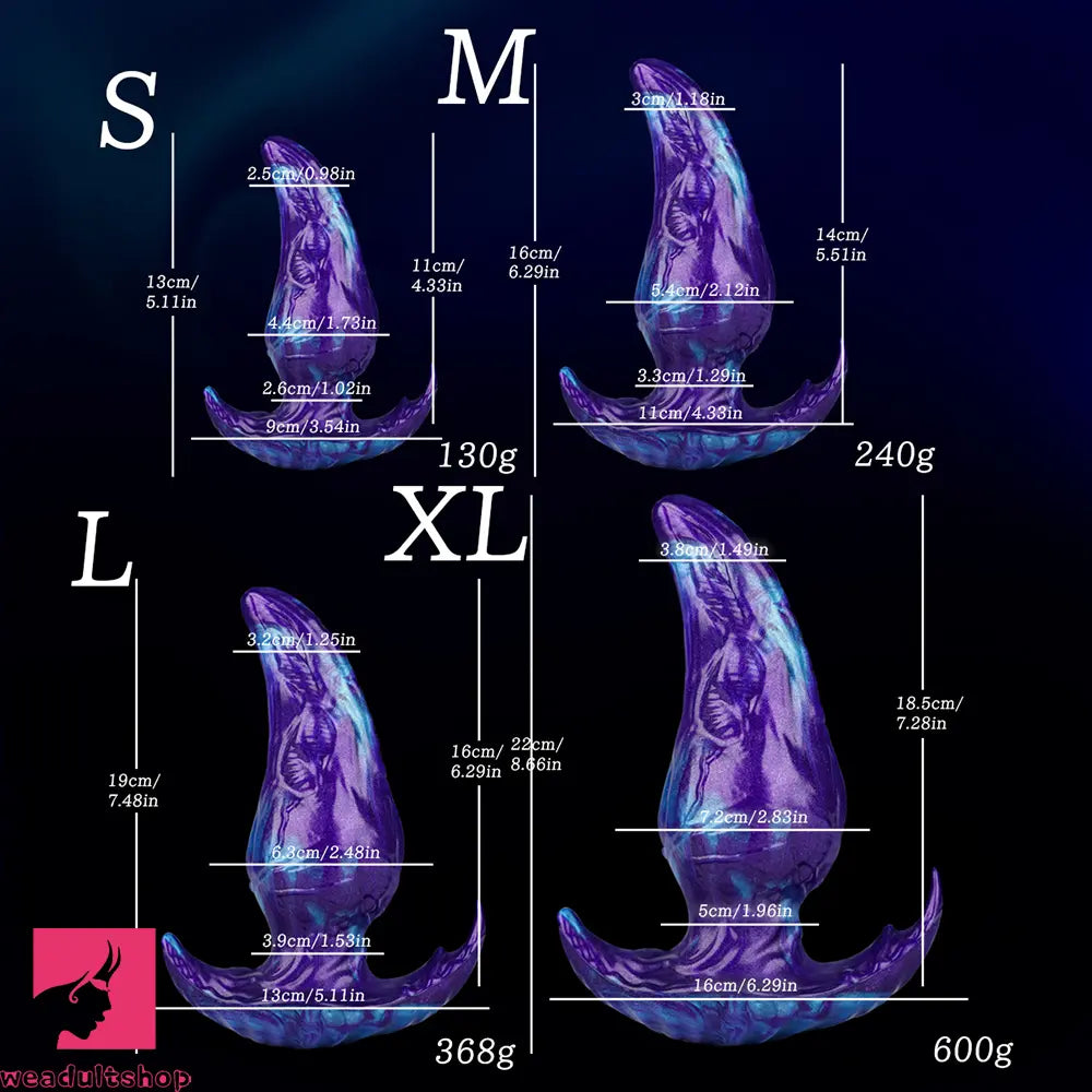 5.11in 6.29in 7.48in 8.66in Monster Fantasy Silicone Dildo For Starter Sex