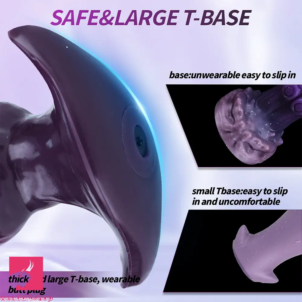 6.7in Magnetic Inflatable Knot Silicone Dildo G-spot Sex Toy For Penis