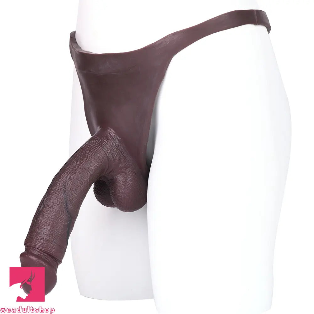 8.27in Realistic Male Penis Silicone Hollow Strap on Dildo Panty For Love