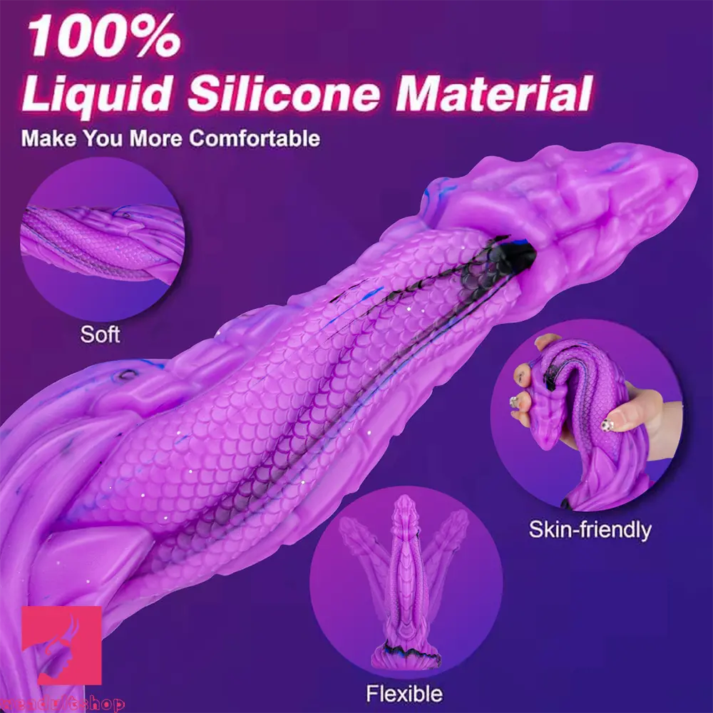 8.86in Dragon Creature Big Cock Silicone Dildo Pleasure Cock Love Toy