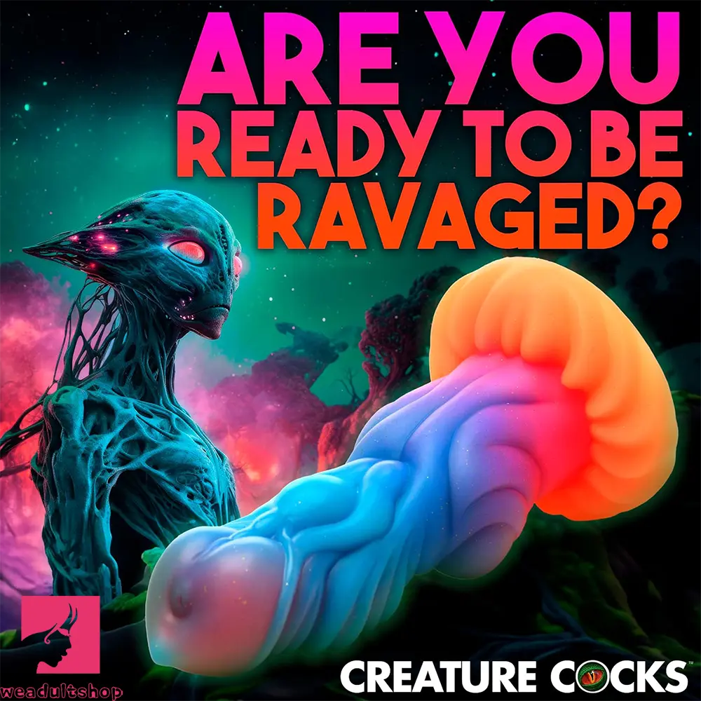 8.26in Creature Knot Silicone Fantasy Luminous Flexible Feeling Dildo